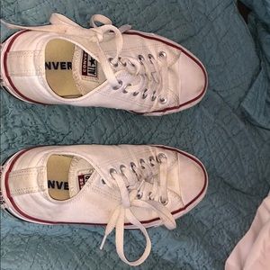 White Women’s Converse Size 7